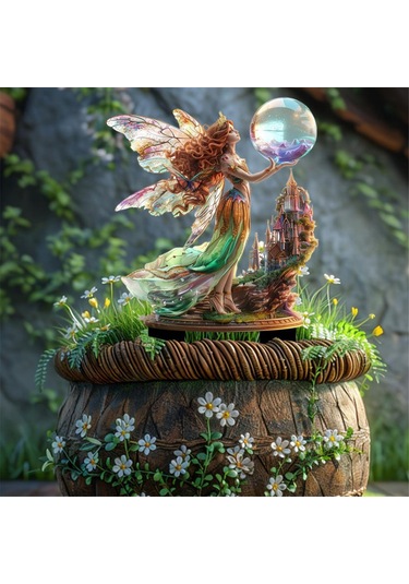 Peri Ve Kristal 2d Düz Akrilik Dekorasyon Bahçe Dekorasyonları