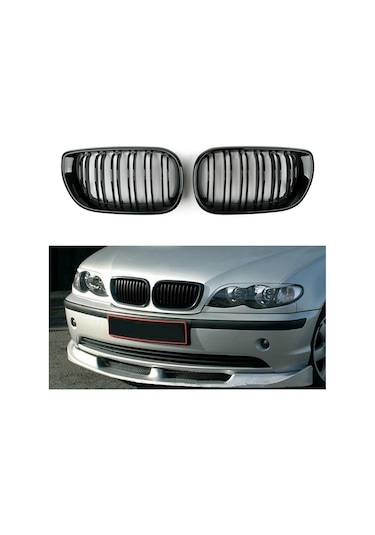 Bmw E46 Ön Panjur Izgara Piano Black 2002-2004