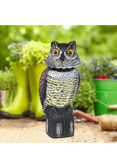 Suntek Magideal Bahçe Dekorasyon Gerçekçi Doğal Baykuş