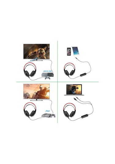 Dobe PS4/Xbox/Ps3/PS4 Pc Multi Function Oyuncu Kulaklığı