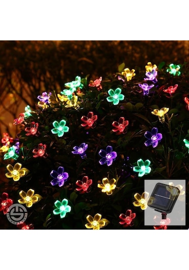 Technosmart 50 Ledli 8 Modlu Solar Çiçekli Rgb Bayçe Aydınlatma D Çok Renkli