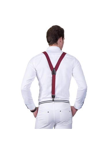 Tudors Erkek Pantolon Askısı Bordo