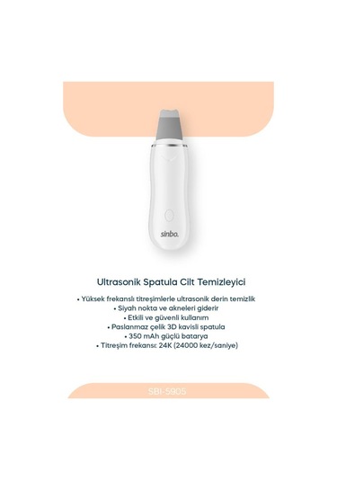 Sinbo 3 Ü 1 Arada Yüz Bakım Seti Gözenek Temizleme + Peeling + Masaj