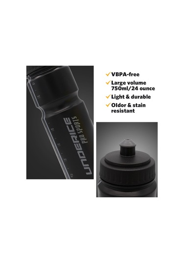 Suntek Spor Su Şişesi Taşınabilir Tekrar Siyah Siyah