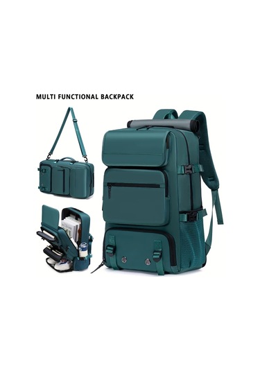 Xuweiwei Küçük Ordu Yeşili Büyük Kapasiteli 16 İnç Dizüstü Taşıyabilen Erkek Kadın Kamp Sırt Çantası Küçük Ordu Yeşili