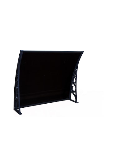 Plastik Ayak 6mm Levhalı Pratik Sundurma 100x120 Cm Antrasit Gri