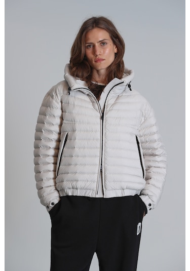 Lufian Kadın Elen Kaz Tüyü Mont 122120029 Ekru Ekru