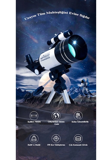 DailyTech F30070 Profesyonel Yüksek Çözünürlüklü Teleskop