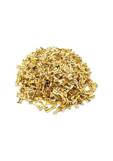 Ayt Sarı Tks-1d Kablo Papuç 6.3 Dişi Terminal 300 Lü Pkaet Kablo Ucu Soketi Klemens