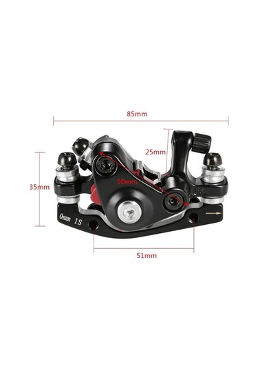 Suntek Bisiklet Disk Fren Rotoru Mekanik Kaliper 160mm Kablo Seti