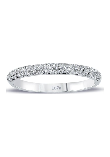 Lova 0,20 Karat Pırlanta Yarımtur Yüzük - 1030218