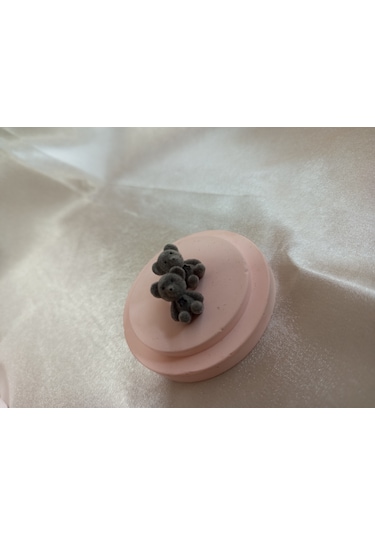 Gri Peluş Ayıcık Küpe