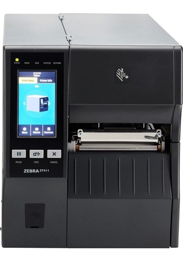 Ontech - Zebra Zt411 Zt41142-t0e0000z 203dpı Termal Transfer Usb+seri+ethernet Barkod Yazıcı Ribo