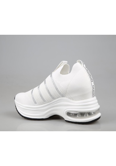 Guja 24y300-4 Dolgu Topuk Beyaz Kadın Sneakers Beyaz