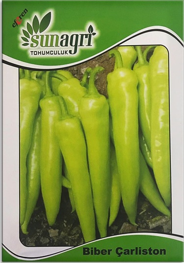Bykurt Sunagri Çarliston Biber Tohumu - Tatlı Lif Ve Çekirdeği Az Sofralık Ve Kızartmalık