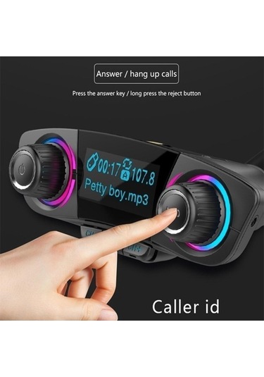 Homyl Yeni Kablosuz Handsfree Arama Araç Kiti Fm Verici Araba Mp3