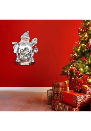 Geeksen Noel Eve Stickerleri - 30x20cm Kağıt Malzeme İle Noel Atmosphere Yaratıcı Dekoratif Etiketler 1 Adet Diğer