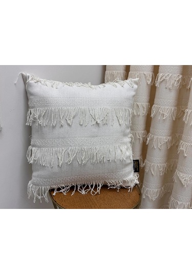 Nivemeshome Arven 45x45 Ekru Kırlent Kılıfı Ekru