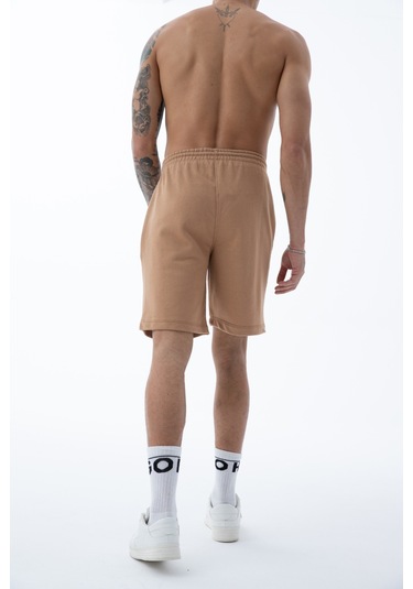 Erkek Yavru Ağzı Yüksek Kalite Relax-fit Rahat Kesim %100 Pamuk Bağcıklı Siyah Düz Basic Şort Yavru Ağızı