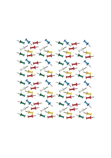 Pano Harita Çivisi Renkli (18 li)