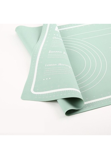 Mavi 1 Adet Artış Yapışmaz Kalınlaşma Pişirme Mat Pişirme Araçları Silikon Mat Pasta Haddeleme Yoğurma Pedi Pizza Hamuru Mutfak Aksesuarları Büyük