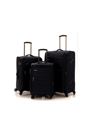 Mçs Üçlü Lüx Kumaş Valiz Seti V102 S16ny10017-set 00008 Lacivert