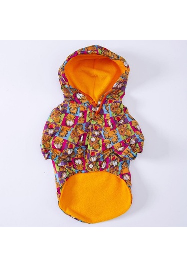 Pettrend Garfield Köpek Mont Köpek Kıyafeti Köpek Yağmurluğu