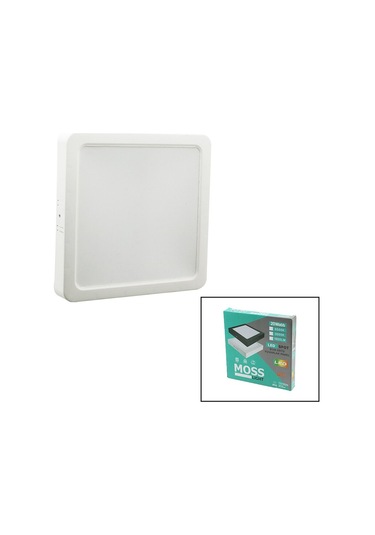 Moss Lıght 20w Kare Beyaz Metal Kasa Sıva Üstü Led Slim Panel 135 Gösterildiği Gibi