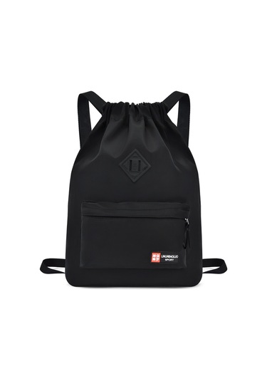 İpli Sırtçantası Öğrenci Rahat Sırtçantası Da Bisiklet Çıkspor Büyük Kapasiteli Naylon Sırtçantası Siyah