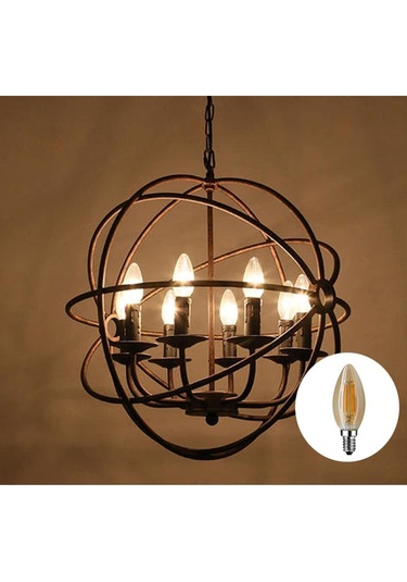 Ct-4280 4 Watt Rustik Led Buji Ampul A14 Amber Tekli Cool White E27 Led Ampul 6 Watt Yok A'dan G'ye