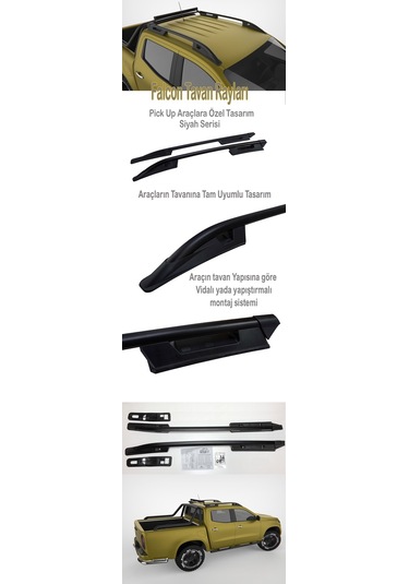 Volkswagen Amarok 2022 2023 2024 2025 Portbagaj Tavan Çitası Gri