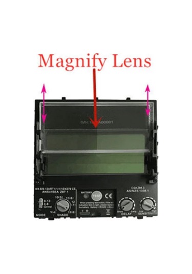 Xurunkeji Kaynak Maskesi İçin Kaynak Kaskı Büyüteçli Lens Diyoptri 2.0 Dış Boyut 107mmx50mm