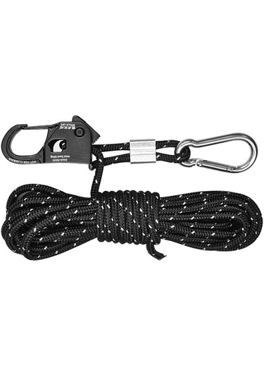 Suntek 4mm Çadır Adam Halat Taşınabilir Kılavuz Siyah Siyah