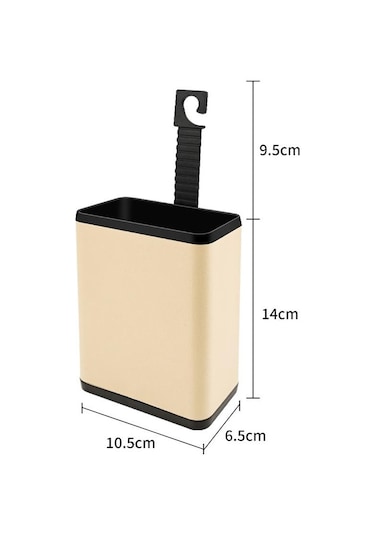 Çok Fonksiyonlu Araba Çöp Kovası Araba Koltuğu Arka Kapı Asılı Saklama Kutusu Gri