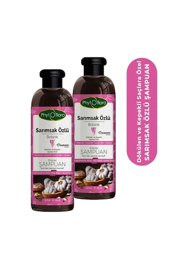 Phytoflora Sarımsak Özlü Bitkisel Şampuan 2 x 400 ML