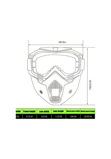 Motosiklet Bisiklet Jet Kask Maske Süngerli Bant Lastik Siyah Cam