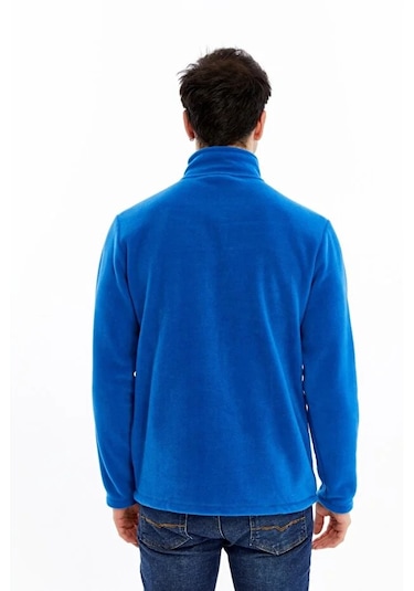 Champp Tam Fermuarlı Unisex Polar Mavi