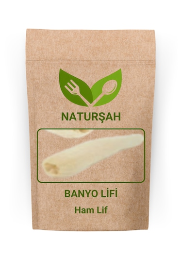 Naturşah Doğal Kabak Banyo Lifi Ham Lif / 50 - 75 Cm