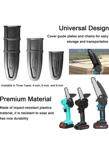 Xindoker Plastik Akülü Testere Rehber Plakası Koruması - 8 İnç - Korozyon Ve Aşınma Engeli - Kolay Taşıma Ve Depolama