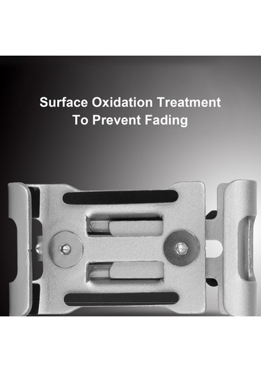 Folinda Alüminyum Allyum Kola Telefon Tutucu - 360 Döner, Su Geçirmez, 20-38mm Çap Uyumlu, Bisiklet/motorsiklet Navigasyon İçin Gümüş Renk GÜMÜŞ