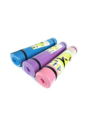 Ranyeek 6mm Eva Anti Kayma Yoga Matı - 173x61cm Pilates, Plank İçin - Pembe Pembe