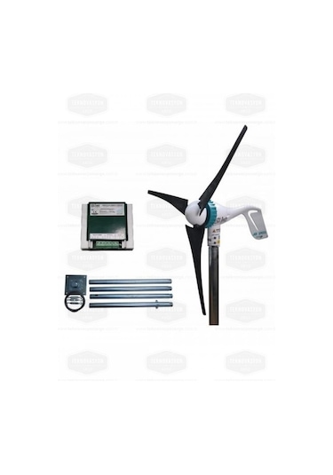 İsta-breeze 500 W 12 V Rüzgar Türbini Air Speed + Hibrit Şarj Kontrol Cihazı + Direk Seti