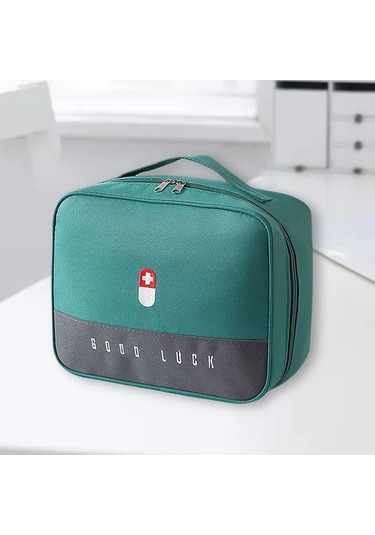 Suntek İlk Yardım Çantası Saklama Yürüyüş Için Yeşil-l