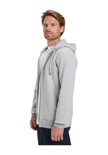 Quıksılver Zıp Hood Chest Logo 6494 Gri