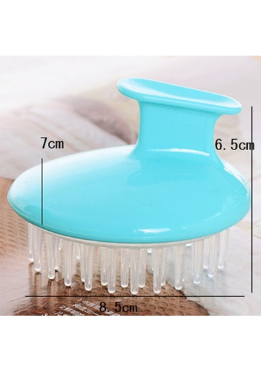 Samdoo Pembe Silikon Saç Bakıma Masaj Fırçası - Derin Temizleme, Kan Akışını Artırma, Saç Kökü Güçlendirme, Ters Tenidirme Önleme