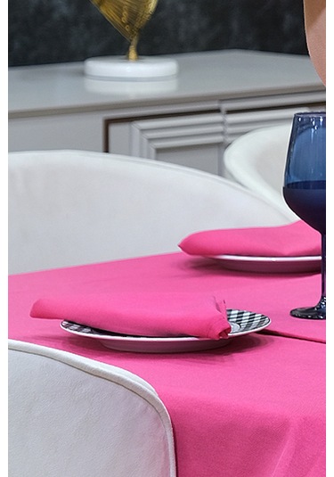 Dream Kumaş Peçete Modelleri Leke Tutmaz Kumaş Peçete Çeyiz Seti 6lı Paket Fuşya