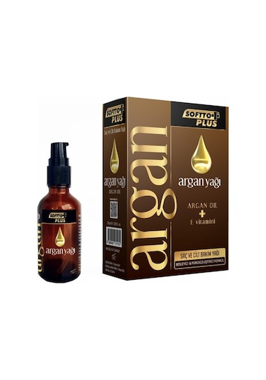 Softto Plus Argan Saç ve Cilt Bakım Yağı 50 ML