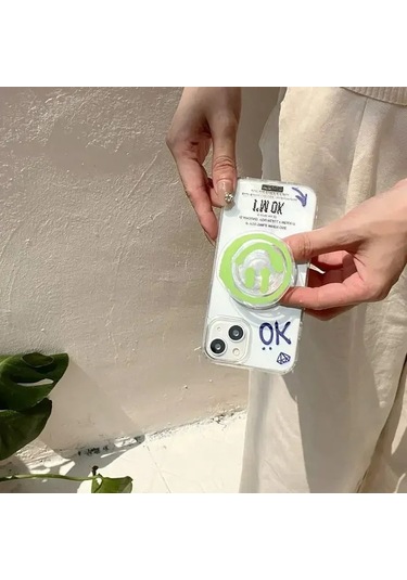 Goldenqian Yenı Kore Ins Y2k Kelebek Popsocket Magsafe Manyetik Griptok Kavrama Tok Standı Katlanabilir Telefon Tutucu Braketi Kılıf Aksesuarları C C