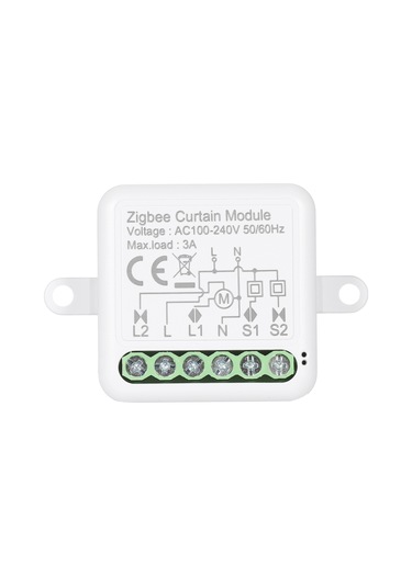 Maiyame Zigbee 3.0 Akıllı Perde Kontrol Modülü - 1 Yol, Kablosuz Komut, Geleneksel Perdeyi Akıllı Hale Getirir, 100-240v, 3a Maksimum Yük Zigbee