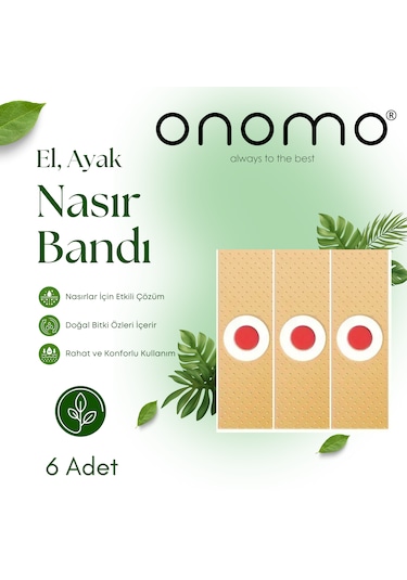 Onomo Nasır Bandı Nasır Yakısı 6 Adet
